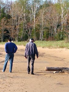 beach walkers