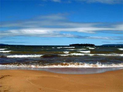 the beach