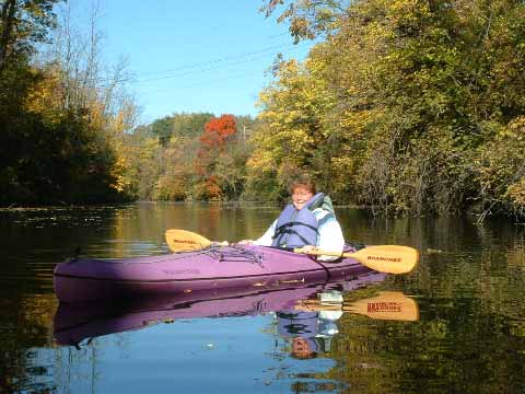 suzie kayaking